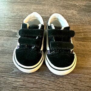 Toddler Old Skool V Glow Shoe - Octopus/Black/Purple